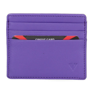 Porta carte da uomo In Vera pelle Made in Italy 10x8,5x0,5 cm