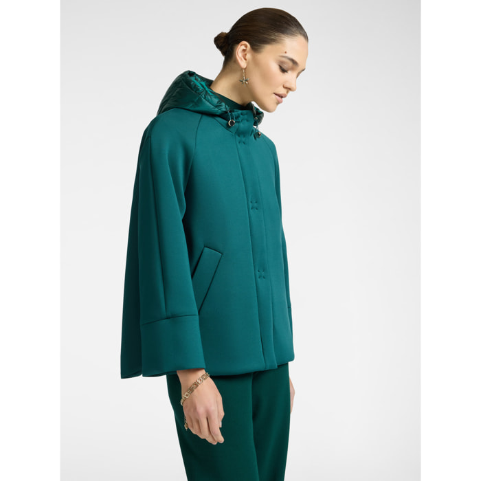 Elena Mirò - Chaquetón de tejido scuba - Verde