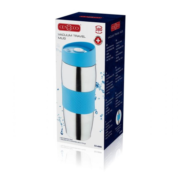 Mug isotherme 380 ml bleu Cenocco CC6000-BLU
