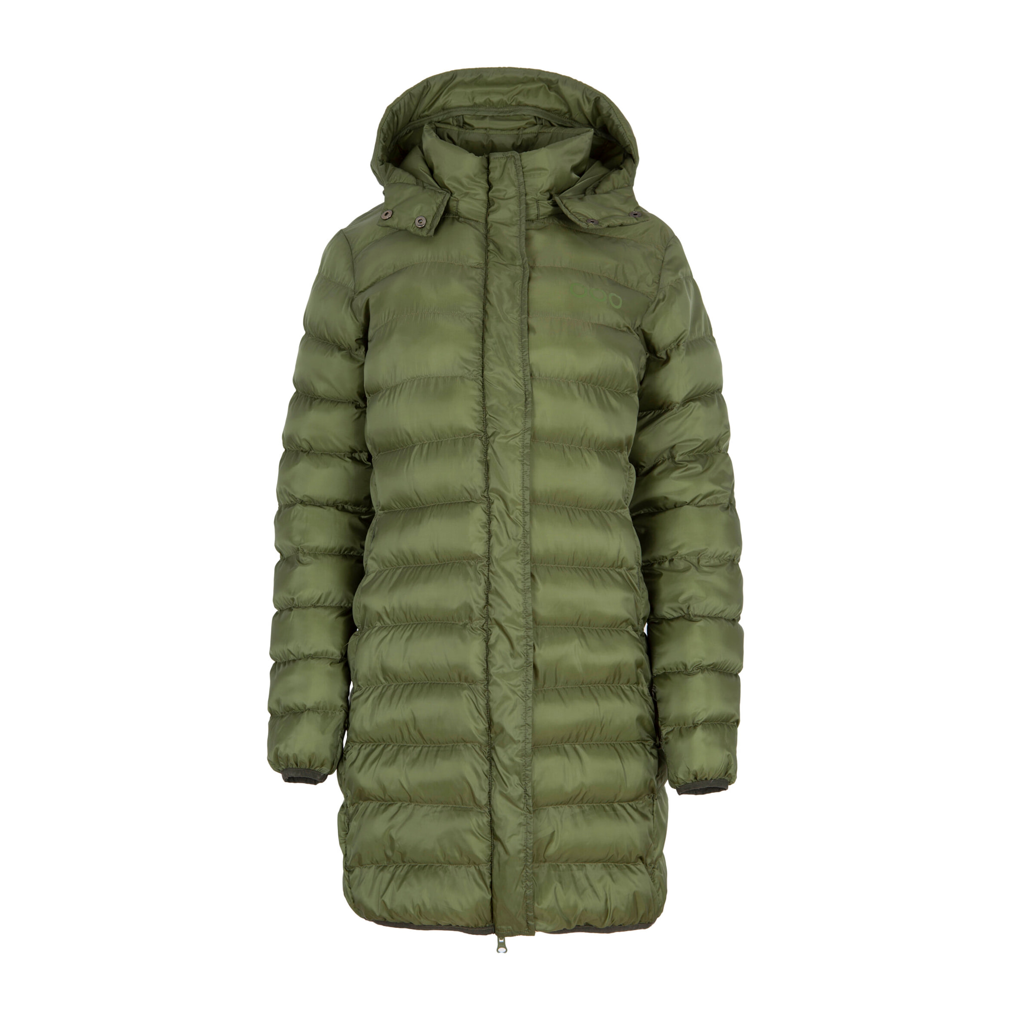 Chaqueta Munich Long Jacket dela marca ECOON - verde oscuro