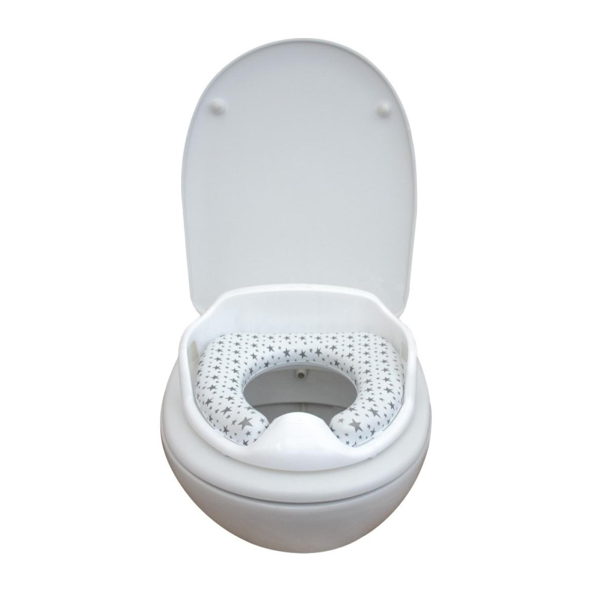 Adaptateur de toilette bébé Gris