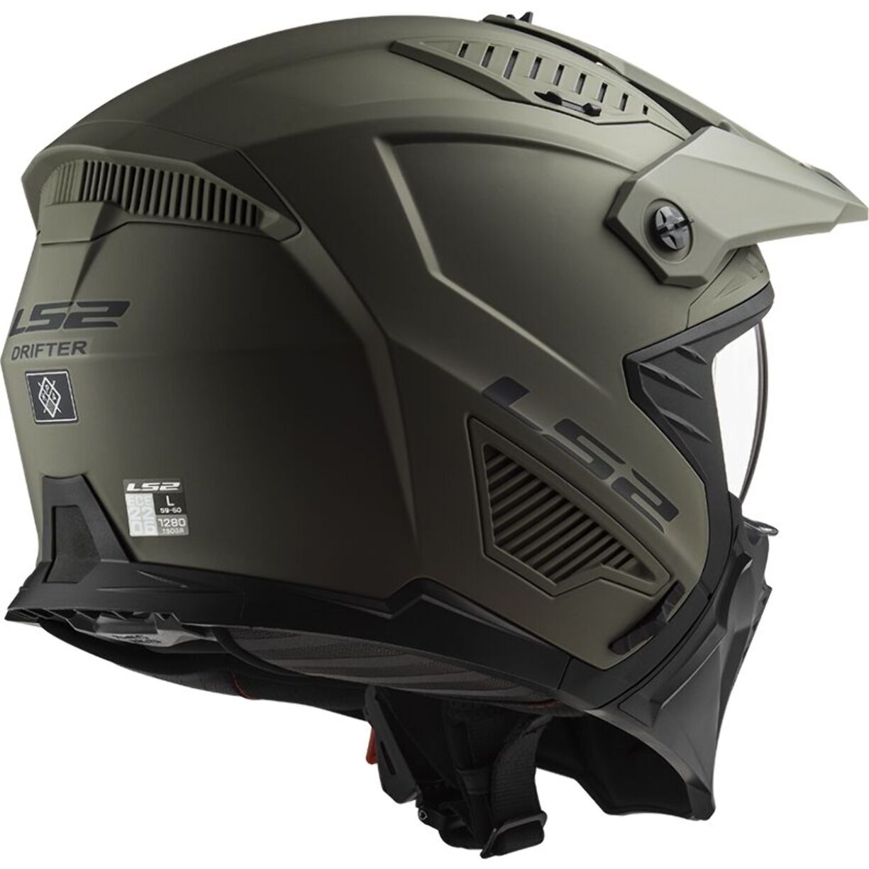 CASCO MOTO OPEN FACE LS2 OF606 DRIFTER SOLID MATT SAND (E22.06)