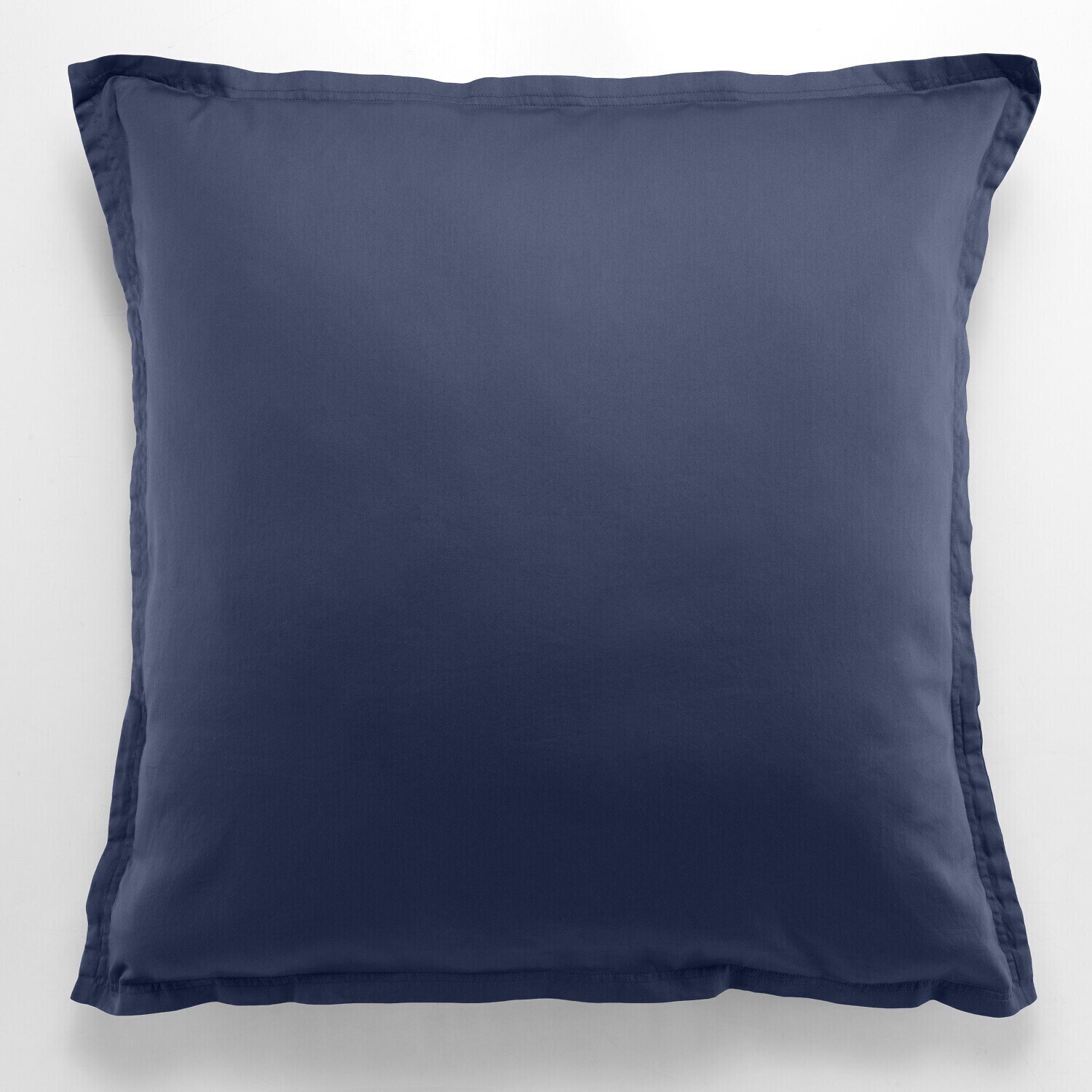 Paire de taies D'oreiller 1pcs 100% Satin De Coton 105 Fils Bleu Marine
