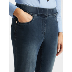Elena Mirò - Jeggings de tela vaquera power stretch - Azul