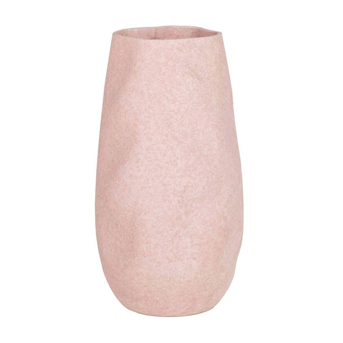 Florero Cerámica Rosa 19x19x36 Cm