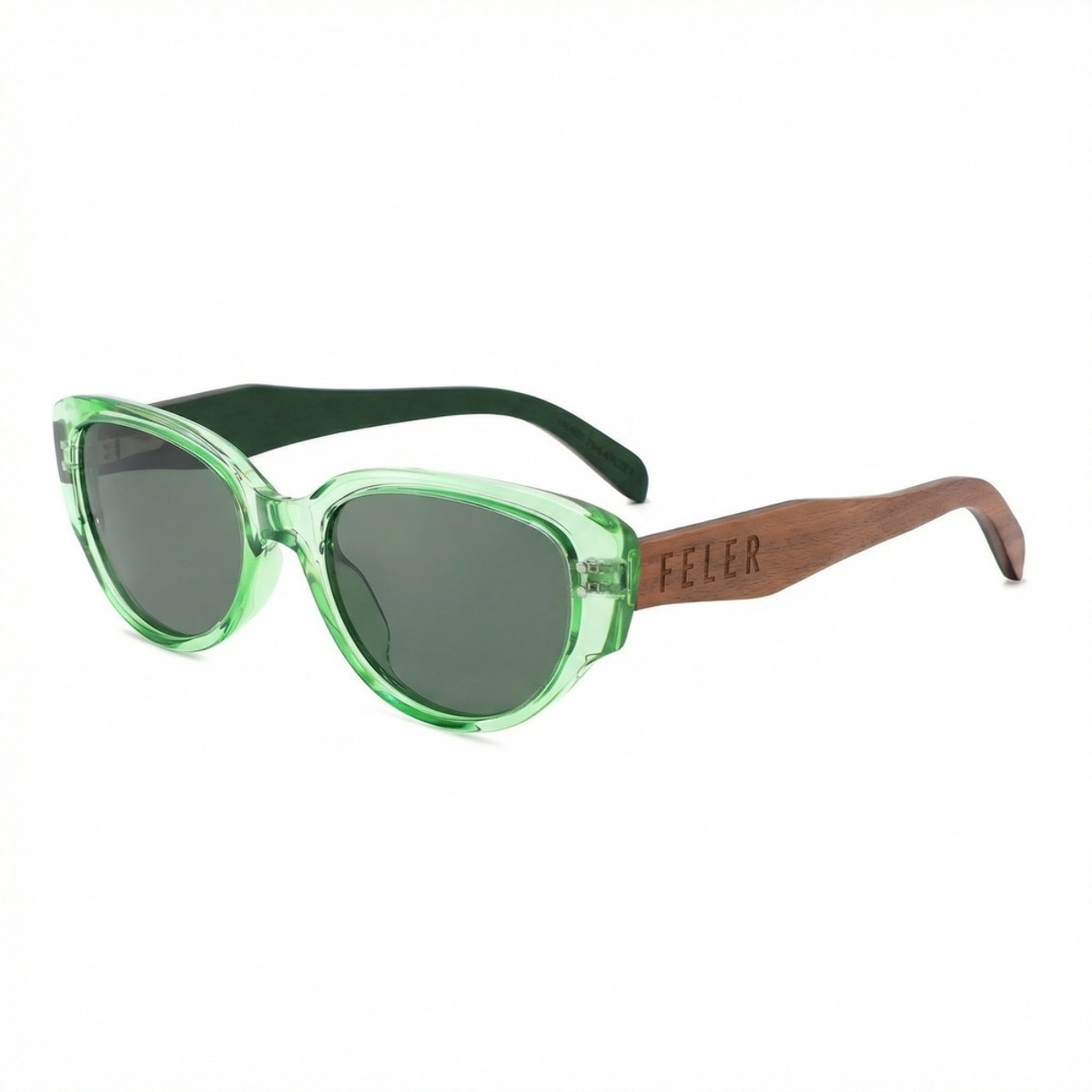 Gafas de Sol Feler 1616-3 Polarizadas de Madera Unisex 55 mm