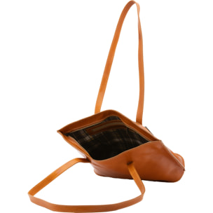 Borsa a spalla  da donna In Vera pelle Made in Italy 27x38,5x10 cm