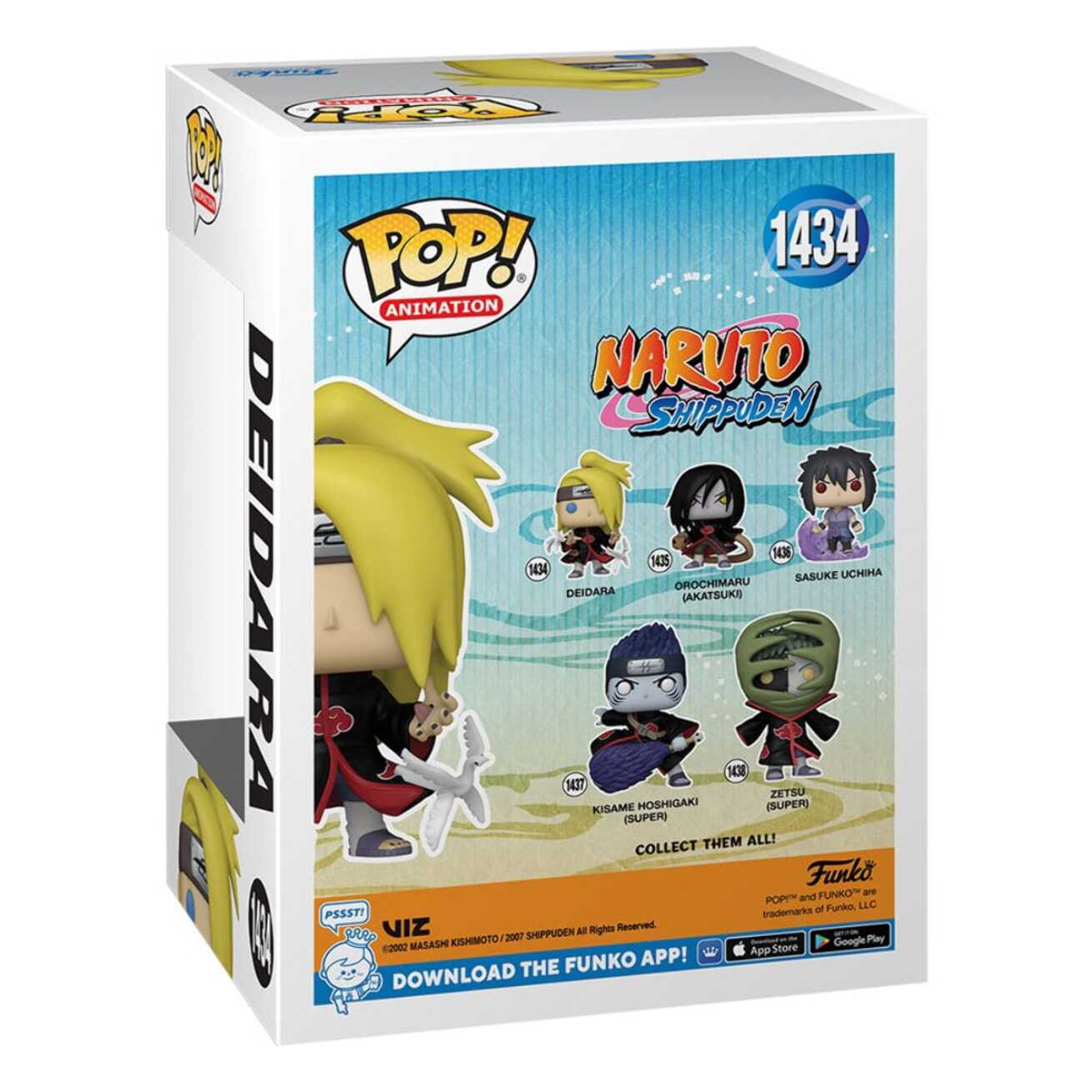 Naruto Pop! Animation Vinile Figura Deidara 9 Cm Funko