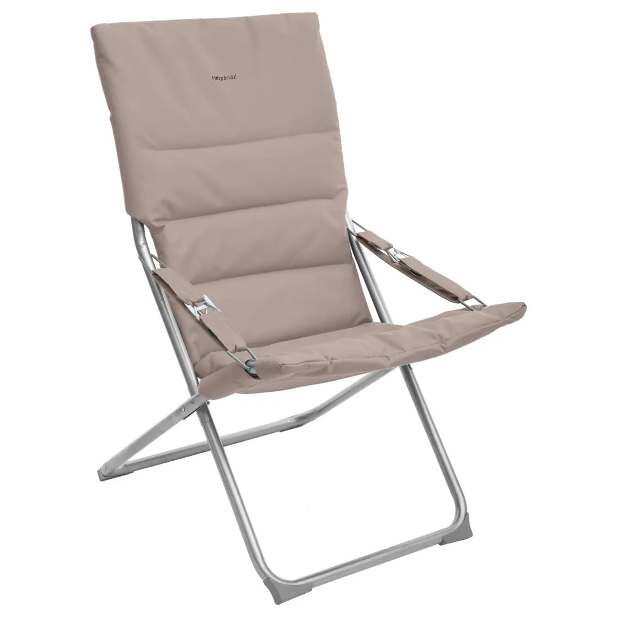 Fauteuil relax de jardin Milos Taupe