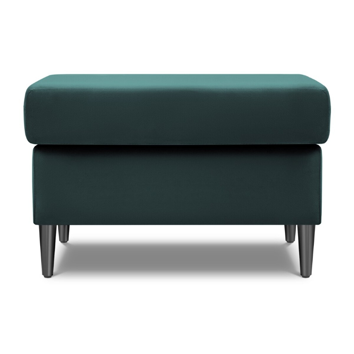 Pouf "Kyoto" en velours pétrole