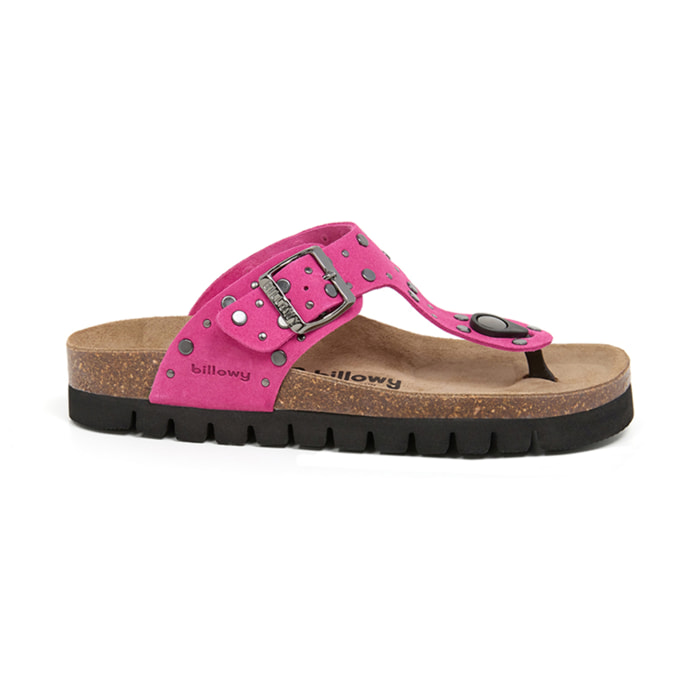 Sandalia Plataforma Fucsia Mujer BILLOWY ROSA