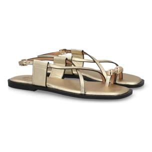 Sandalias Planas de Mujer, Diseño Comodo y Elegante con Cierre de Hebilla Ajustable