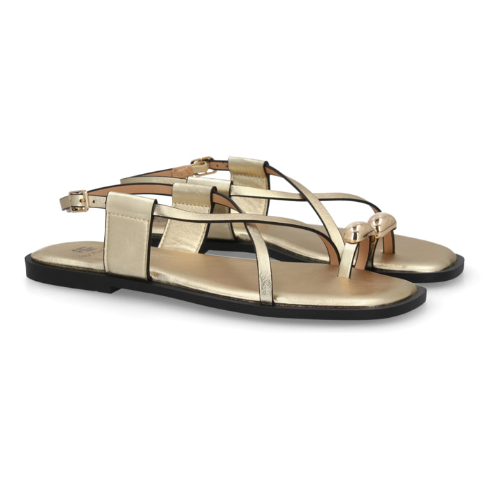 Sandalias Planas de Mujer, Diseño Comodo y Elegante con Cierre de Hebilla Ajustable