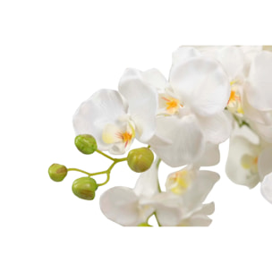 Orquidea Poliester Blanca Con Maceta 70x70x155 Cm