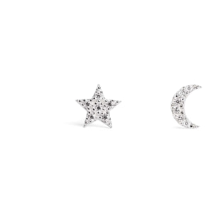 Pendientes Moon & Star Plata