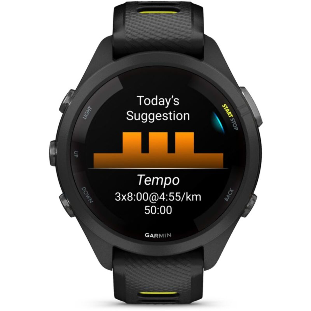 Montre connectée GARMIN Forerunner 265S Music Noire / JAUNE AMOLED GPS LIVE TRACK