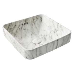 Vasque carrée à poser Vox effet marbre envoutant