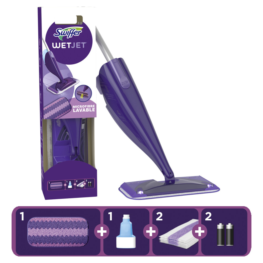 Kit De Démarrage Système De Spray Tout-En-Un, Swiffer WetJet