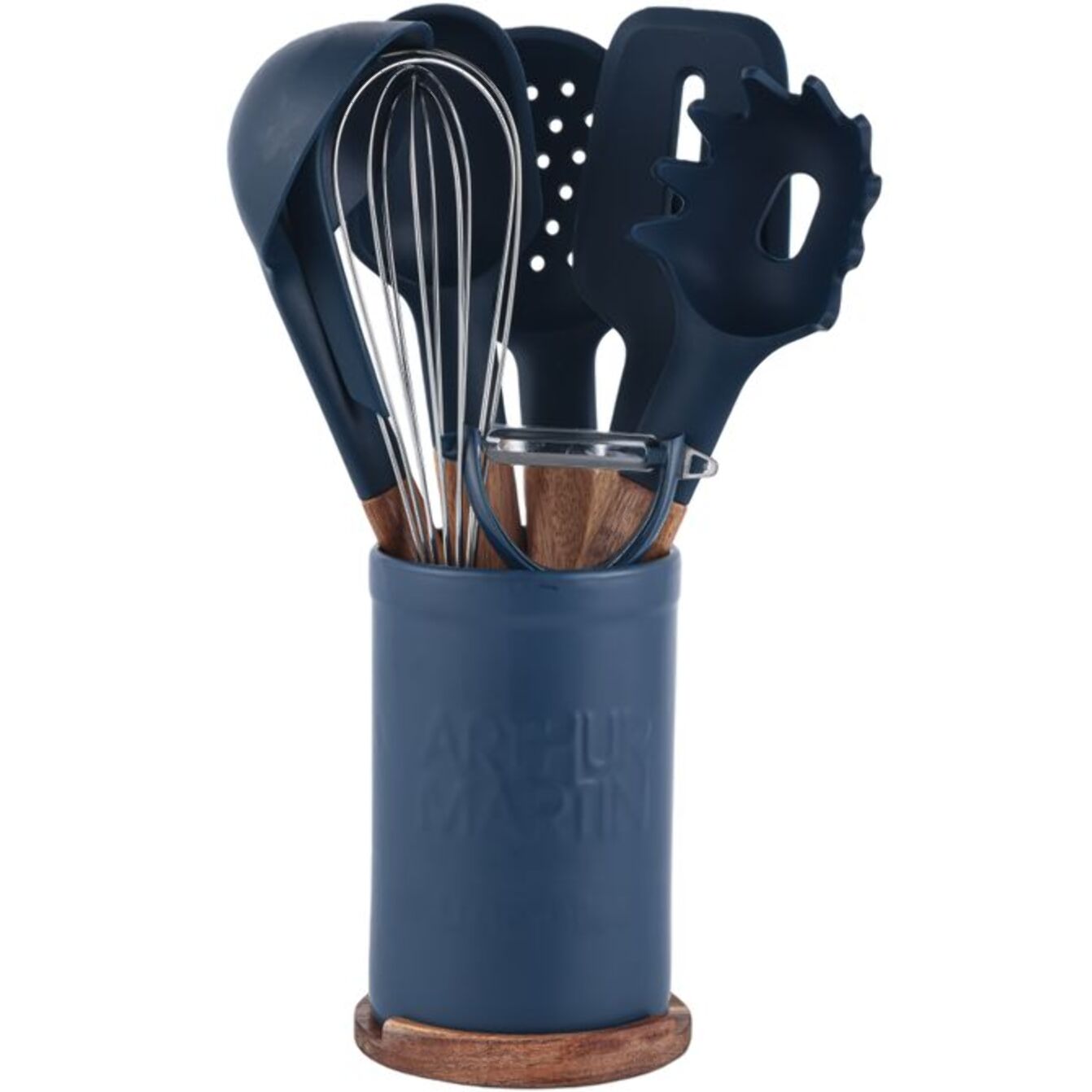 Set ustensiles de cuisine noir