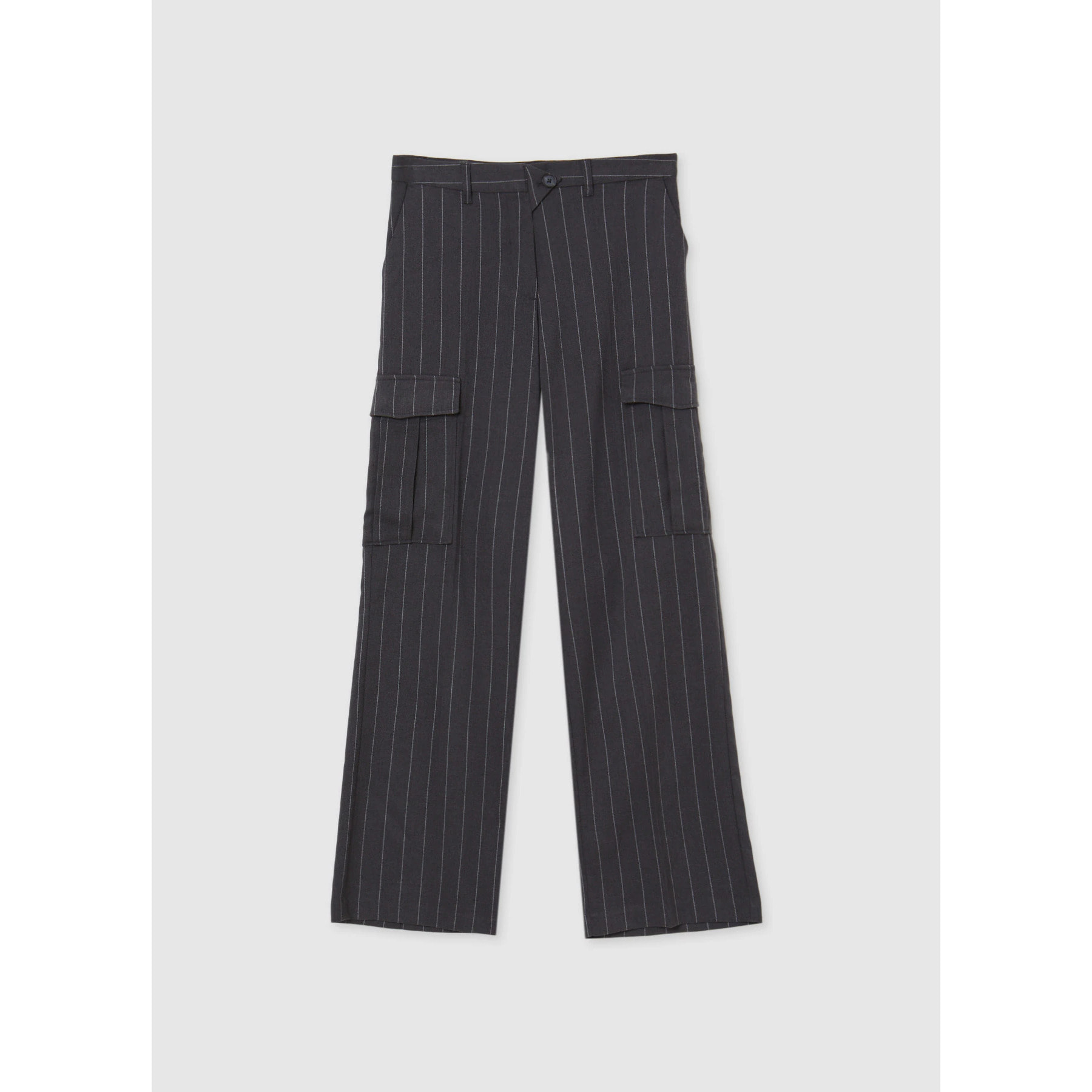 Pantalone gessato con tasconi