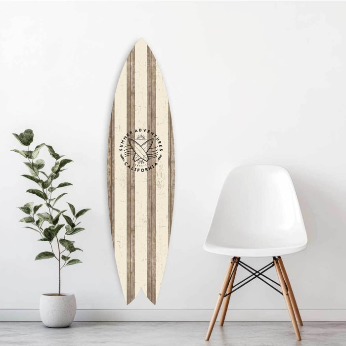 Planche de surf déco Summer adventure Tableau alu Dibond