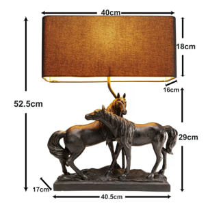 Lampe chevaux duo Kare Design