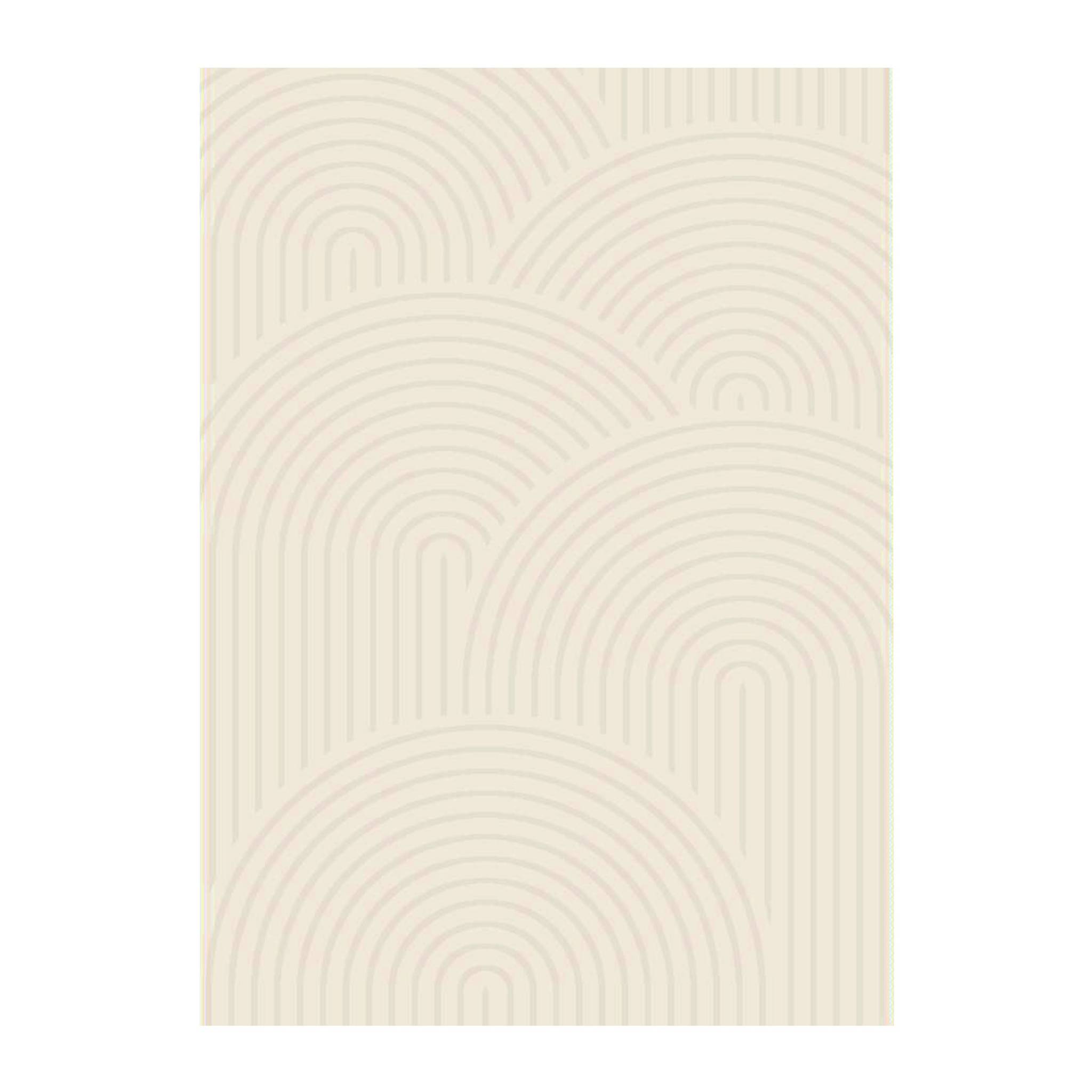 Tapis intérieur motif arches crème 120 x 160 cm - Brad