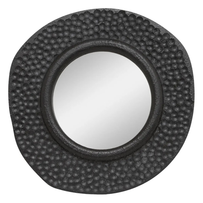 Miroir Nyer rond 60x60cm noir