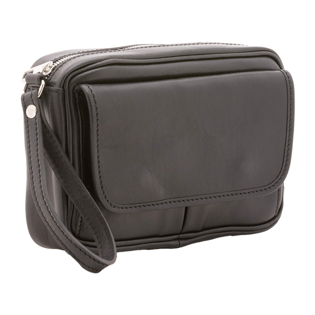 Pochette  unisex In Vera pelle Made in Italy 24x20x6 cm