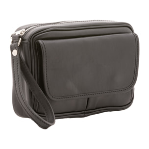 Pochette  unisex In Vera pelle Made in Italy 24x20x6 cm