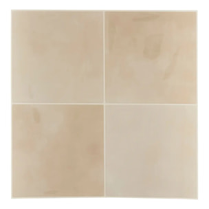 2 stickers muraux Caro carré 25x25cm beige