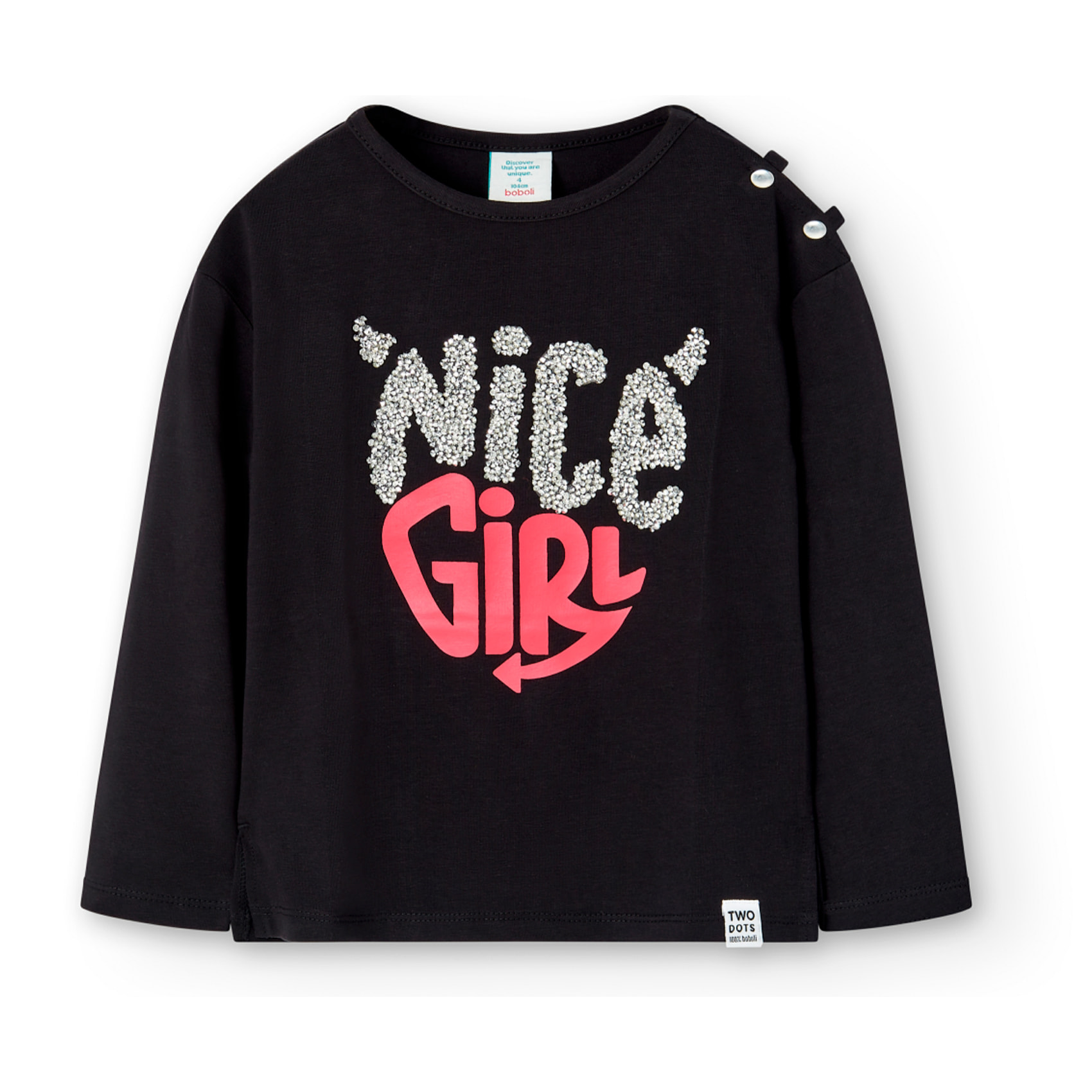 Camiseta punto elástico de niña