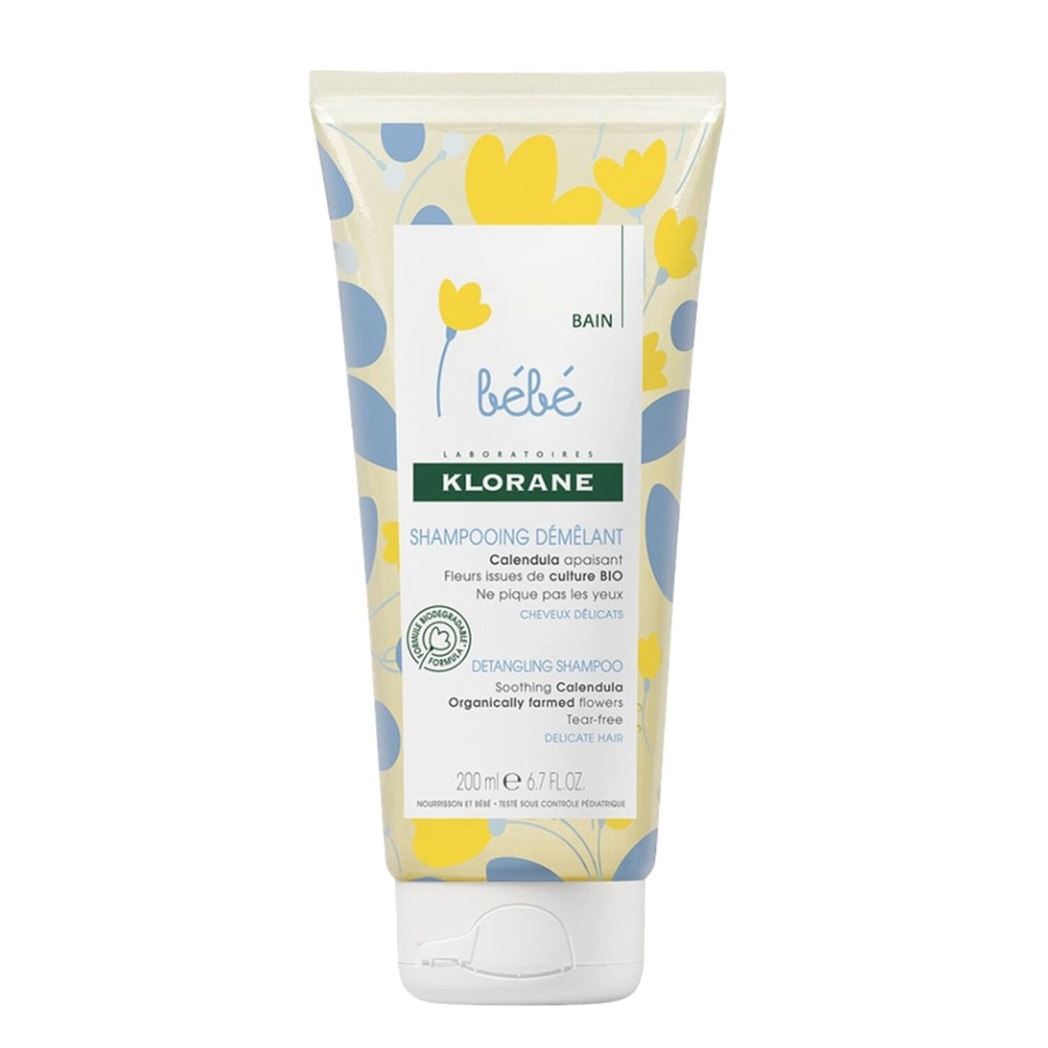 Shampooing Bébé - Doux Démêlant au Calendula - 200 ml