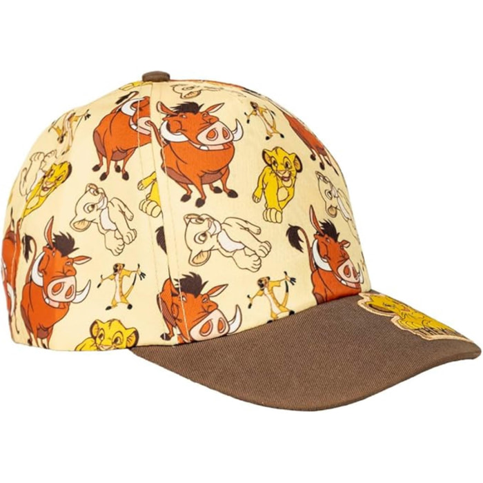 Gorra infantil con visera del rey león, marrón, talla única unisex niños