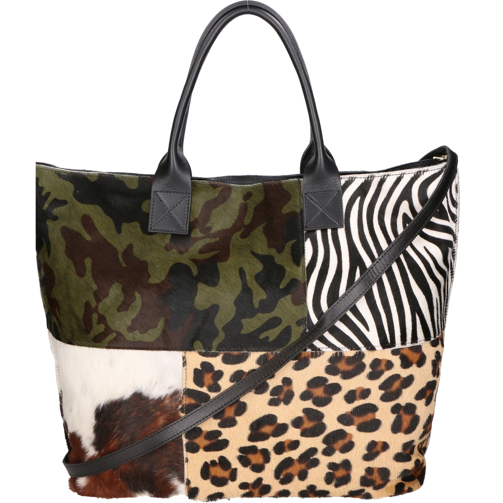 Borsa a mano da donna - Modello Ivony - Vera pelle - 45.0 x 35.0 x 9.0 cm