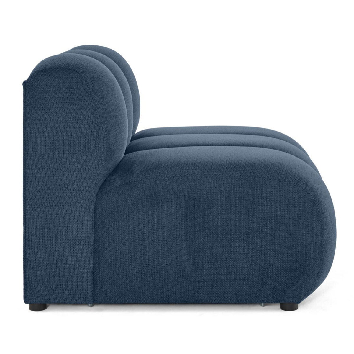 Debbie - module d'assise en tissu texturé - Bleu