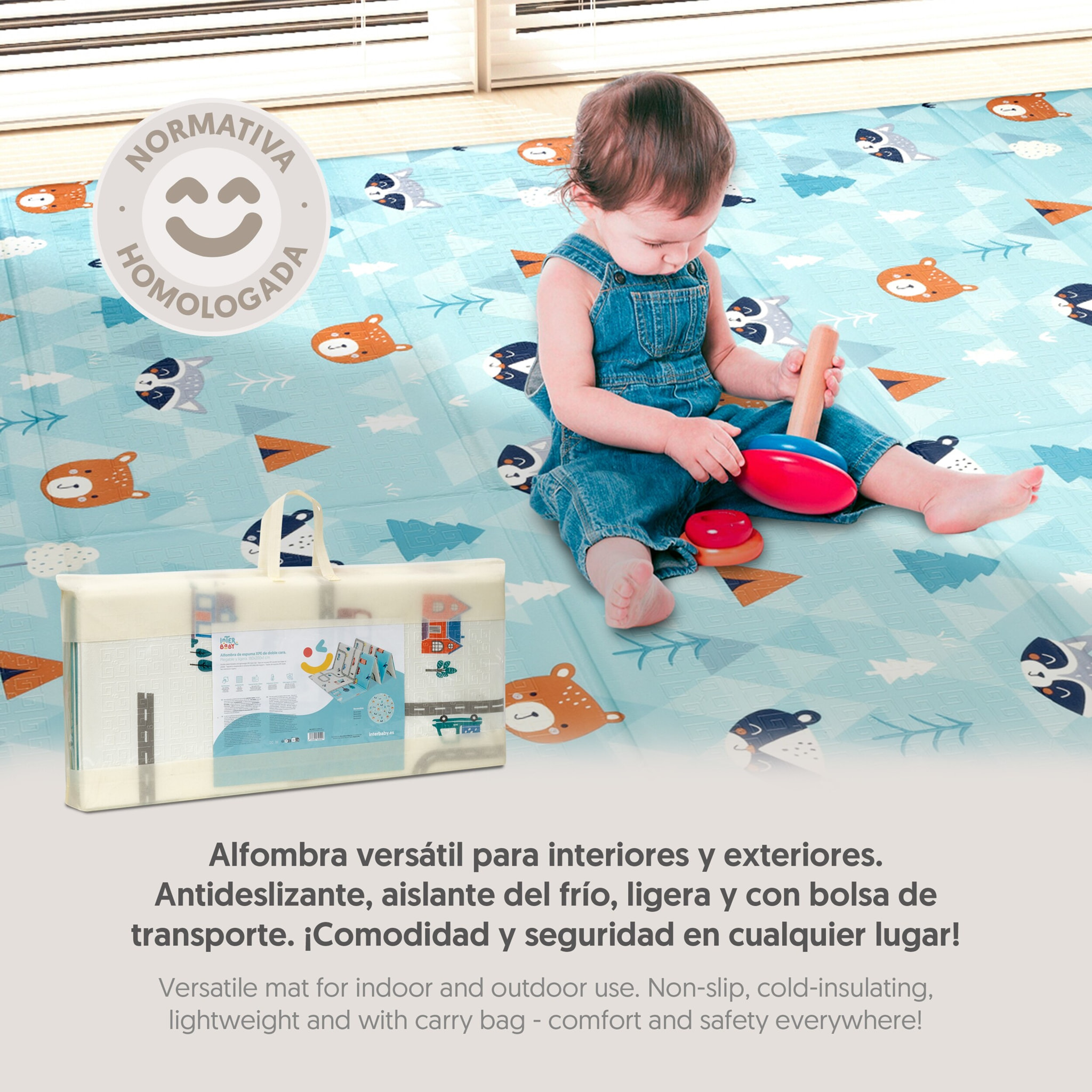 Alfombra de Juegos-Gateo Modelo Coches