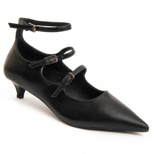 Zapato De Tacón - Negro - Altura: 3 Cm