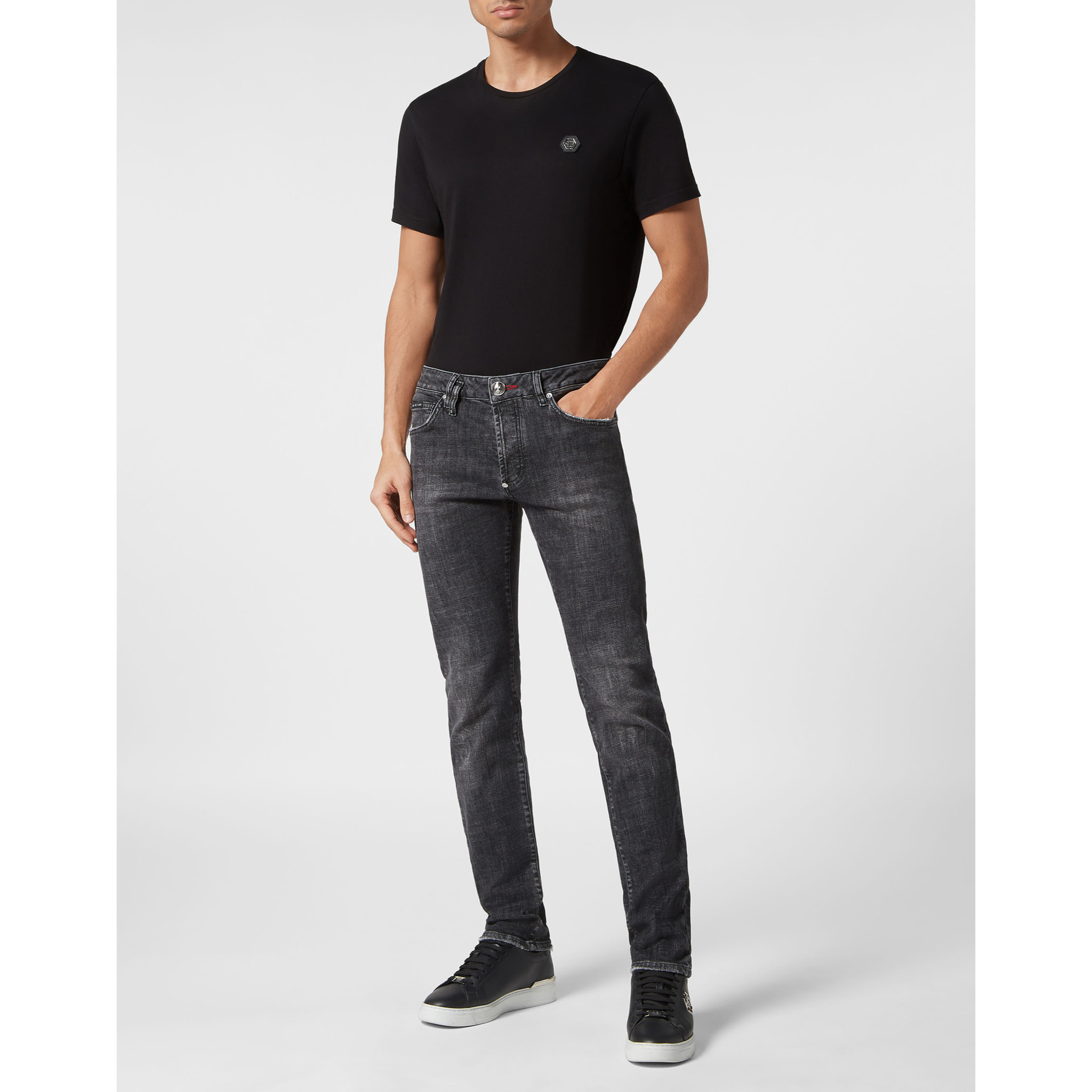 PHILIPP PLEIN Vaqueros de corte recto BASIC