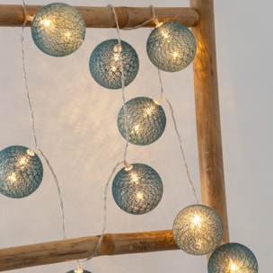 Guirlande led à pile "Tara" 10 boules lumineuses L165cm