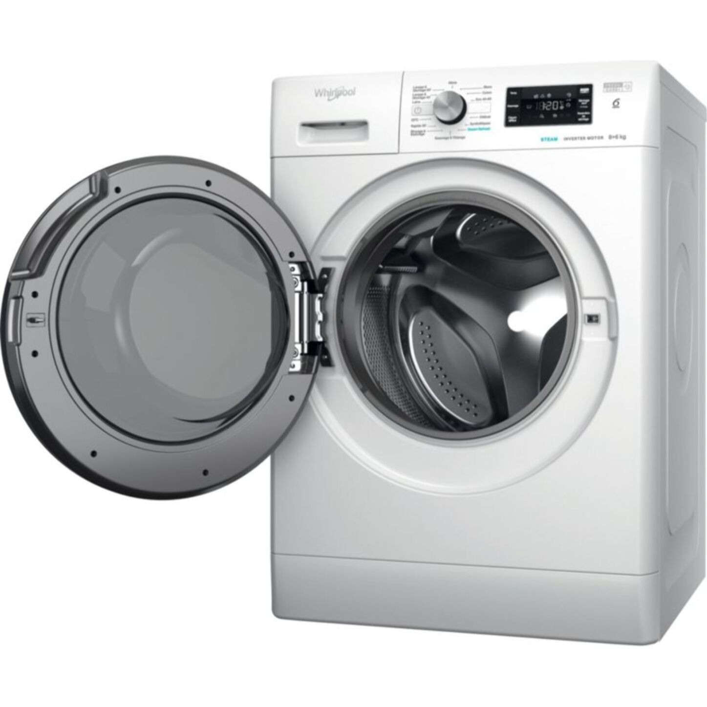 Lave linge séchant hublot WHIRLPOOL FFWDB864489BVFR - 8/6 kg - 1400 tr/min - Classe C - Moteur induction