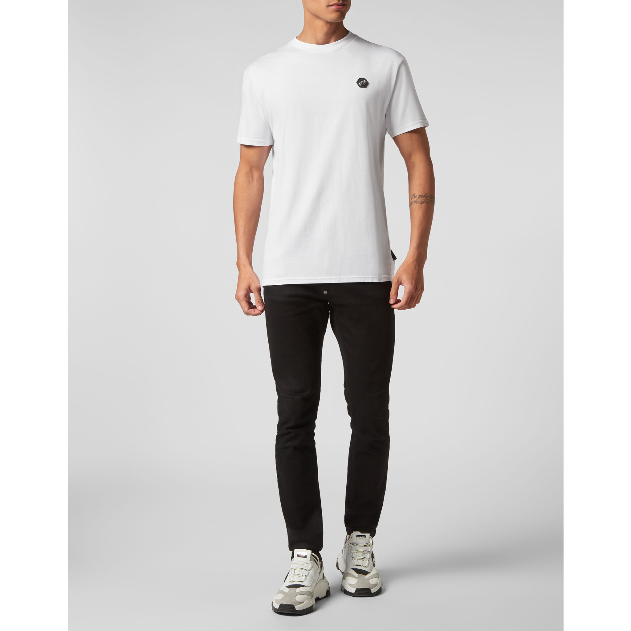 PHILIPP PLEIN Camiseta de cuello redondo SKULL&BONES