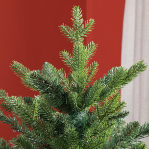HOMCOM Albero di Natale 150 cm in Plastica Verde con Base in Metallo e 1309 Rami Ignifughi