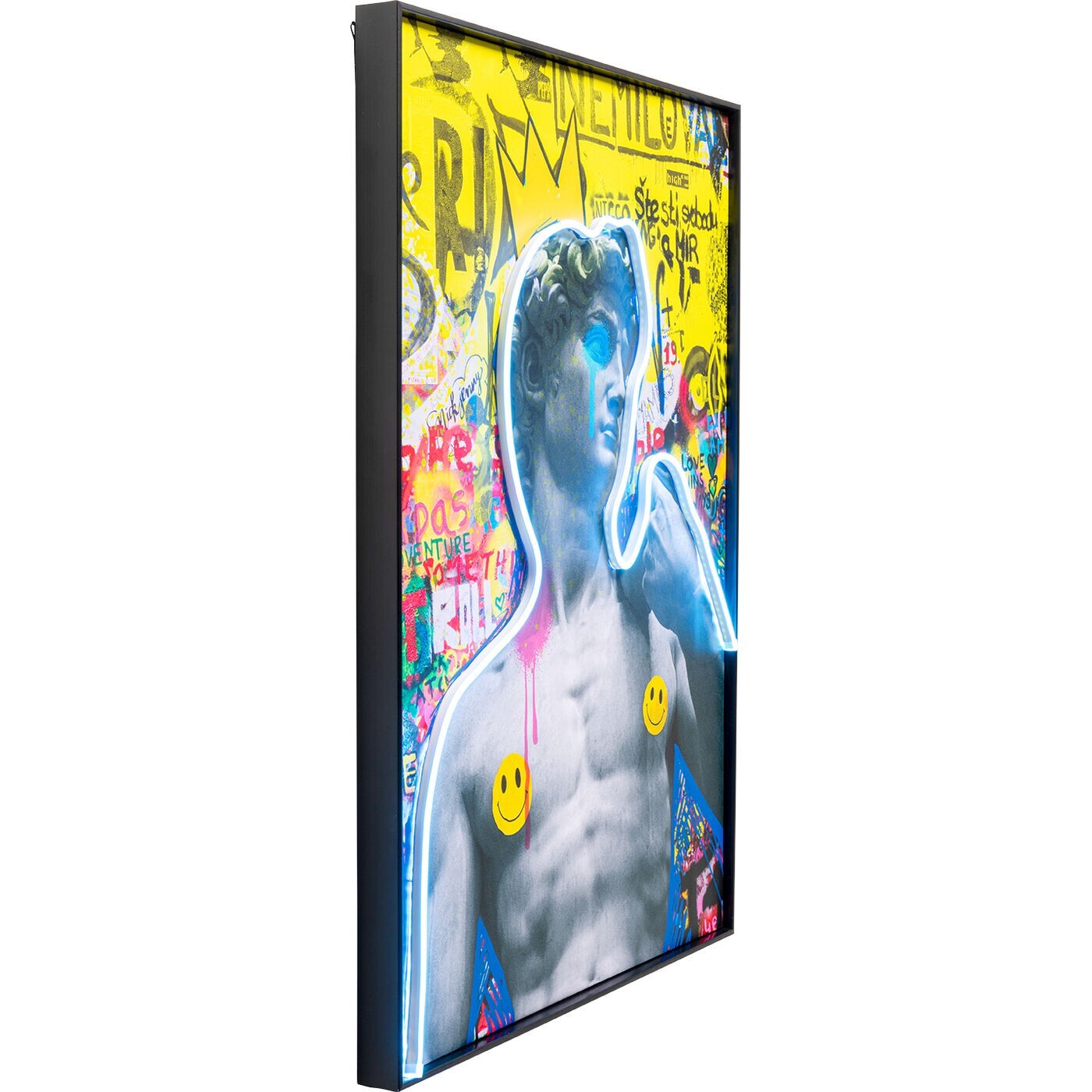 Tableau LED David graffiti 60x80cm Kare Design