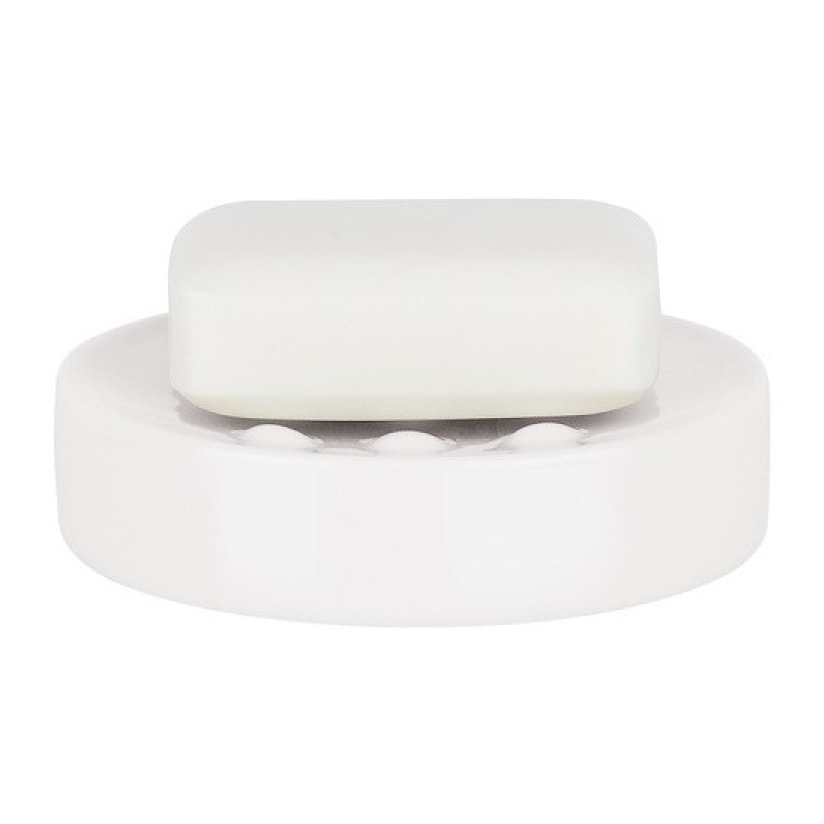 Porte savon Porcelaine TUBE Blanc Spirella