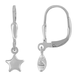 Pendiente plata "Plata Única" Estrella Fz plata925