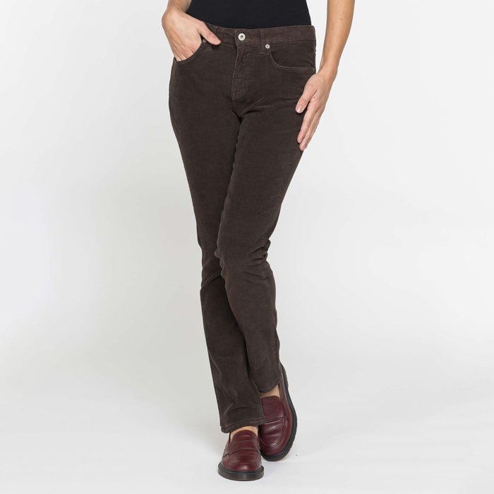 PANTALONE 5 TASCHE MOD. 752 IN VELLUTO STRETCH