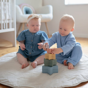 Mushie Estrellas Apilables Solid