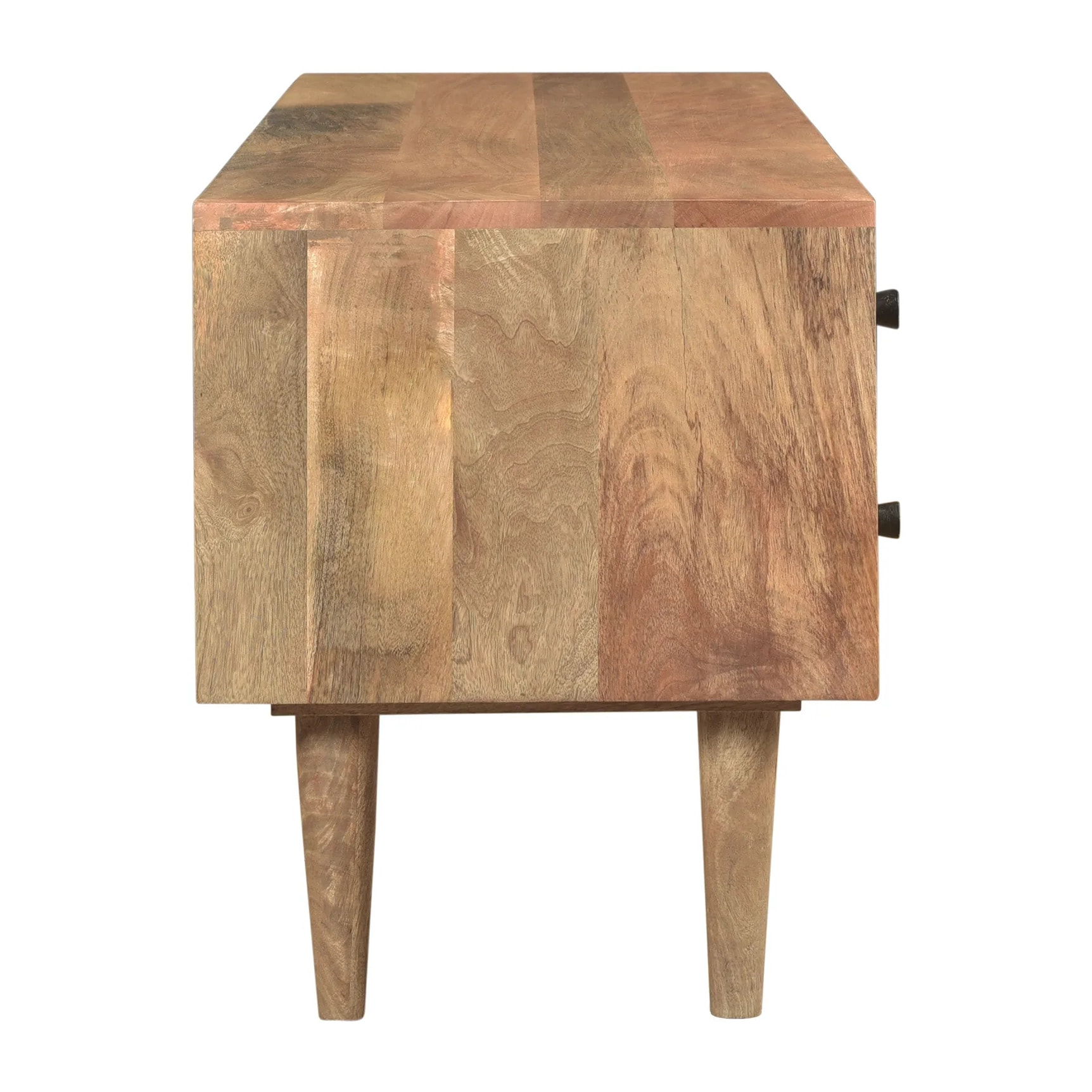 Meuble TV en bois de manguier à motifs 117 cm - Tali