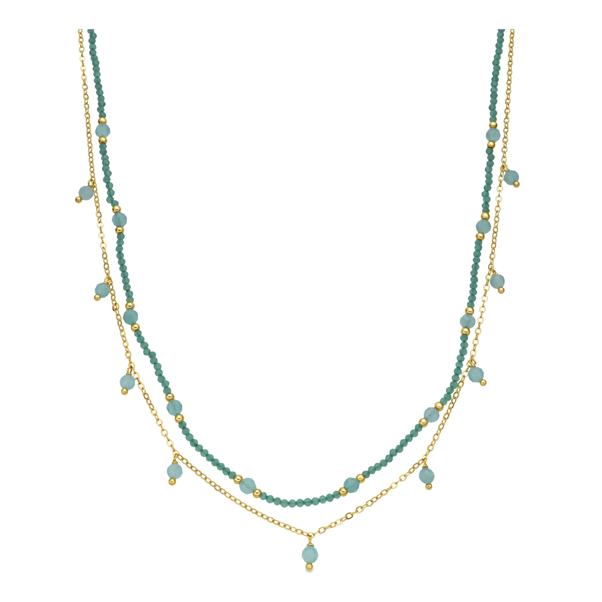 Collar Aira acabado oro amarillo 18k